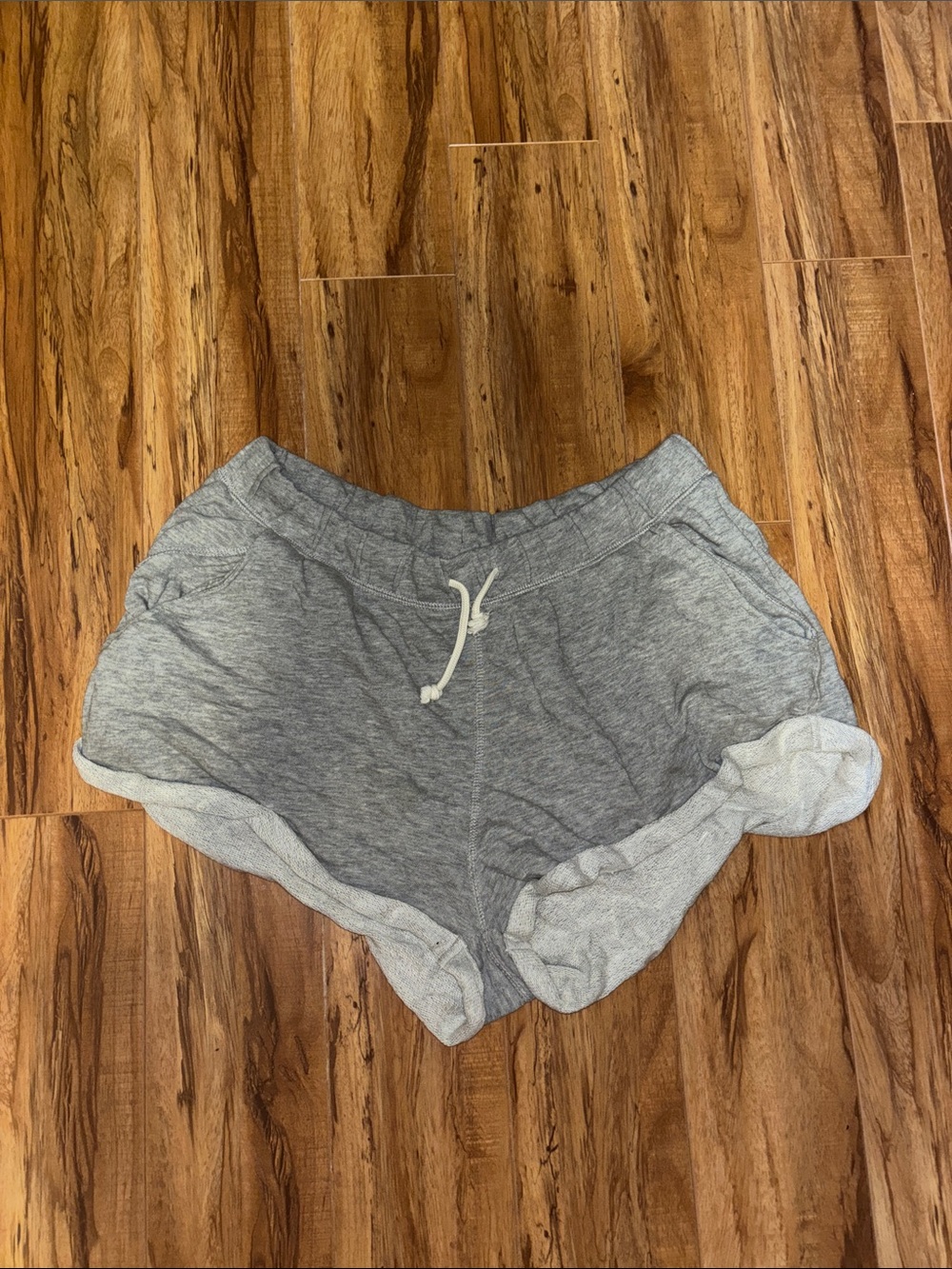 Cozy Women's Gray Lounge Shorts with Drawstring H&M